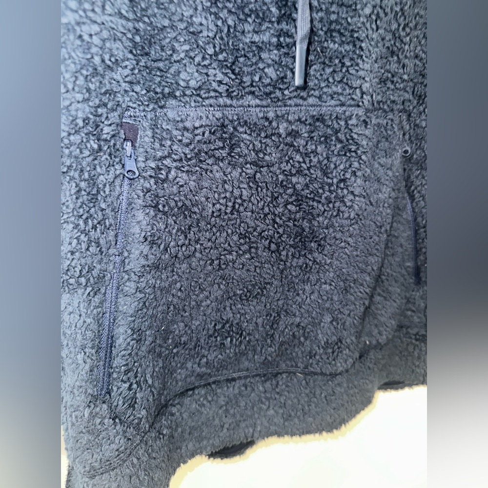 Vineyard Vines Men’s Sherpa SuperShep Hoodie High-Pile Fleece Navy Blue - Size M - Picture 3 of 8